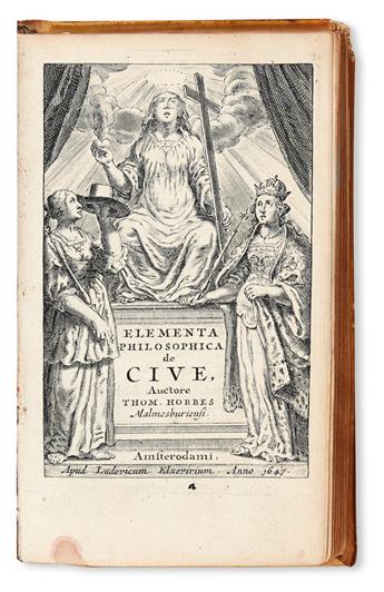 POLITICAL THOUGHT  HOBBES, THOMAS.  Elementa philosophica de cive.  1647